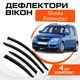 Дефлекторы боковых окон Skoda Roomster Шкода Румстер 2006- ветровики - изображение 1
