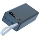 Корпус повербанку DIY C12(PD) QC3.0 PD QC3.0 (12V/3A Max) 12x18650 без паяння (Up To 36000mAh) LED-дисплей; Ports: 2xUSB-A, Type-C, MicroUSB, Lightning, BLACK - зображення 1