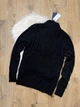 Свитер вязанный Polo Ralph Lauren 1/3 zip размер L черный цвет (ogk-1vx-2vh) - изображение 4