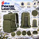 Рюкзак туристичний Solve KT6003201 35 л, олива, Oxford 800D, Laser Cut MOLLE, внутрішній вологозахисний шар - зображення 4