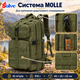 Рюкзак туристичний Solve KT7000601 35 л, олива, Oxford, вологозахисний шар, система MOLLE, нагрудний і поясний ремені - зображення 8