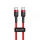Кабель Baseus Cafule Type-C to Type-C PD 2.0 60W (2m) Red - изображение 1