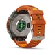 Смарт-часы GARMIN Fenix 9 Pro inReach 47mm Titanium Case with Autumn Orange/Spark Orange Silicone Band (010-04336-00/01) - изображение 8