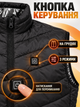 Термо-жилет з активним підігрівом від Power Bank USB, з ефектом «теплого кокона», 3 температурних режими, розмір L, Чорний (49676504) - зображення 4