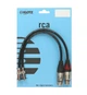 Кабель комутаційний KLOTZ AUDIOLEAD BLACK 0.9M 2 PCS (XLR 3 FEMALE - RCA, GOLD CONTACTS) (303685) - изображение 1