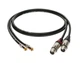 Кабель комутаційний KLOTZ AUDIOLEAD BLACK 0.9M 2 PCS (XLR 3 FEMALE - RCA, GOLD CONTACTS) (303685) - изображение 2