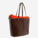 Torebka shopper damska skórzana The Bridge 042006E6-TV Brązowa (800070359575) - obraz 4