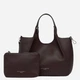 Zestaw (torebka crossbody + kosmetyczka) damski skórzany Gianni Chiarini BS-9719-RNGDBL-T.U.-2107 Ciemnobrązowy (800070360589) - obraz 1