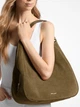 Сумка хобо жіноча з натуральної замші велика Michael Kors 30F6GEJE7S-282 Хакі (800070364539) - зображення 2