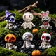 Набор фигурок из 6шт в стиле "Halloween" миниатюрные (33x25mm) универсальные многоразовые для украшения - изображение 4