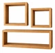 Модульні полички 3 шт з натурального дерева (сосна) LivingWood Shelves покриті масло-воском ПНДД 055 - зображення 1