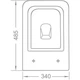 Подвесной унитаз Imprese Kubik овальный, с сиденьем Soft-Close, белый глянцевый (c06810233TW) - изображение 3