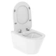Подвесной унитаз DiMARCO FLAVIO 510x355 полукруглый, с сидением, белый (DM2I004WH) - изображение 3
