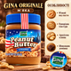 Арахісова паста Gina Originale 350 г м'яка кремова гладка горіхова з шоколадом для тостів бутербродів сніданків десертів випічки солодких начинок намазування скляна банка - зображення 2