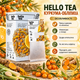 Чай травяной Hello Tea Куркума Облепиха 20 фильтр пакетов без кофеина с лемонграссом апельсиновой цедрой для ежедневного употребления - изображение 2