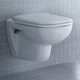 Подвесной унитаз DURAVIT D-CODE Rimless 545x355 округлый, с сидением, белый (45700900A1) - изображение 1
