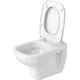 Подвесной унитаз DURAVIT D-CODE 570x400 округлый, с сидением, белый (45350900A1) - изображение 5