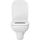 Подвесной унитаз Duravit D-Code Rimless 565x450 округлый, с сидением, белый (45700900A1) - изображение 6
