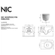 Подвесной унитаз Nic Design Pin овальный, с сиденьем Soft-Close, желтый глянцевый (003709071_005712071) - изображение 2