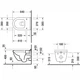 Подвесной унитаз Duravit Rimless Starck 540x365 округлый, с сидением, белый (45270900A1) - изображение 2