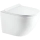 Подвесной унитаз KOLLER POOL Round Rimless 520x355 прямоугольный, с сидением, белый (RN-0520-RW) - изображение 3