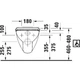 Подвесной унитаз Duravit D-Code прямоугольный, без сиденья, белый глянцевый (22280900002) - изображение 5