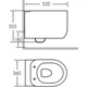 Подвесной унитаз DiMARCO Venice овальный, с сиденьем Soft-Close, белый глянцевый (DM2A009WH) - изображение 2