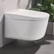 Подвесной унитаз Grohe Sensia Pro 610x387 полукруглый, с сидением, белый (36508SH0) - изображение 1