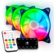 Набір вентиляторів Performa Aardwolf 120 мм RGB + Hub + ДУ (APF-120RAINBOW-KIT) - зображення 1