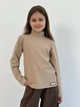 Теплий гольф Soft Rib з м’якого рубчика бежевий 110 см - изображение 3