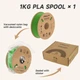 Пластик, филамент CREALITY Hyper PLA для 3D принтера 1кг, 1.75мм Зеленый - изображение 7