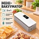 Вакуумный упаковщик портативный: запайка и разрезание пакетов, регулировка нагрева, 18 Вт, для чипсов, круп и специй - изображение 1