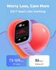 Дитячий смартгодинник VERFIT 01 1,83″ HD, Find My для iOS, 80 спортивних режимів, пульс, SpO2, 5 ігор, IP68, фіолетовий - зображення 6