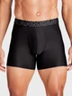 Набор трусов боксеров мужских Under Armour Underwear Boxers Ua Performance Tech - Solid 6 3Pk 1383878-001 3 шт 2XL Черный (1200122269661) - изображение 3