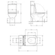 Унитаз-компакт Qtap Kalao безободковый с сиденьем Soft-close QT08221213AW - изображение 2