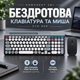 Комплект 2в1 бездротова клавіатура та миша-ведмедик ZYG 806 з Bluetooth і 2,4 ГГц, акумулятор Type-C - зображення 1