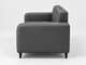 Диван офисный Tobi Sho Арне с подлокотниками 1380х700х740 мм, кожзам Dark Grey/2233 - изображение 3