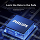 Флеш-накопитель PHILIPS 512 ГБ Type-C USB 3.2 с двойным интерфейсом для телефона, металлический корпус 61UT-D с вращающимся креплением, высокая скорость чтения/записи, прочный, подходит для бизнеса, офиса и учебы. - изображение 9