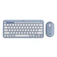 Комплект Logitech PEBBLE 2 COMBO Enterprise Wireless Office Silent Bluetooth Keyboard and Mouse Set Slim Portable Stylish 2.4G+Bluetooth Moonlight Blue [Групповая скидка] - изображение 6