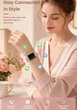 Розумний смарт годинник жіночий білий ремінець Smart Dream Silver Rubber (409303) - зображення 8