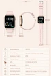 Розумний смарт годинник жіночий білий ремінець Smart Dream Silver Rubber (409303) - зображення 12
