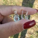 Сережки Блакитна Небесна Крапля з цирконами (золото 585п) англійський замок GONCHAR & CO. ювелірний сплав - зображення 2