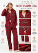 Женская пижама с брюками Aruelle Holly Pajama Long 100% хлопок, теплая фланелевая рубашка на пуговицах с кантом, длинные брюки L - изображение 4