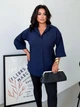 Блузка женская ELFBERG MN-114 58-60 Синяя (2000001077504) - изображение 1