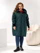 Куртка демисезонная длинная с капюшоном женская ELFBERG UG-1494 60-62 Изумрудная (2000001019368) - изображение 1