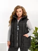 Теплый жилет длинный женский ELFBERG UG-1525 56-58 Черный (2000001016800) - изображение 1