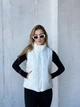 Теплый жилет короткий женский ELFBERG MI-185 50-52 Молочный (2000001024959) - изображение 1