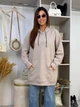 Худи оверсайз женское ELFBERG MS-558 50-56 Мокко (2000001000250) - изображение 8