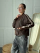 Куртка из искусственной кожи женская ELFBERG IN-8892 44 Коричневая (2000001013441) - изображение 4