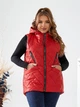 Теплый жилет длинный женский ELFBERG VM-607 48-50 Красный (2000001040126) - изображение 4